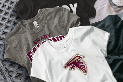 WM E GRADY VOC TECH SCHOOL FALCONS Tees (Option 1) Banner
