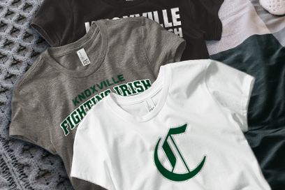 KNOXVILLE CATHOLIC HIGH SCHOOL FIGHTING IRISH Tees (Option 1) Banner