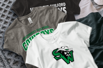 SOUTHWEST GUILFORD HIGH SCHOOL COWBOYS Tees (Option 1) Banner