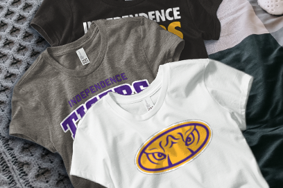 INDEPENDENCE HIGH SCHOOL TIGERS Tees (Option 1) Banner