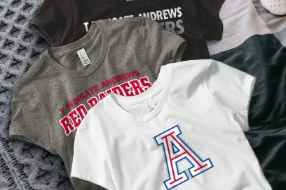 T WINGATE ANDREWS HIGH SCHOOL RED RAIDERS Tees (Option 1) Banner