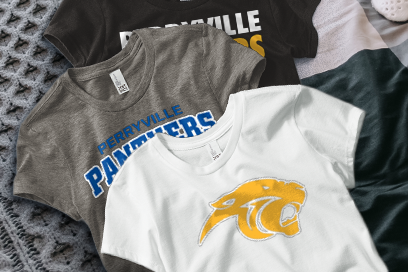 PERRYVILLE HIGH SCHOOL PANTHERS Tees (Option 1) Banner