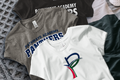 PATHWAYS ACADEMY OF TECHNOLOGY & DESIGN Tees (Option 1) Banner