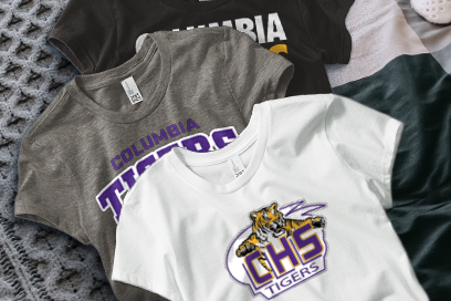 COLUMBIA HIGH SCHOOL TIGERS Tees (Option 1) Banner