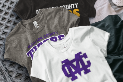 MADISON COUNTY HIGH SCHOOL TIGERS Tees (Option 1) Banner