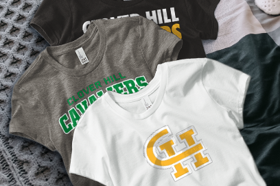 CLOVER HILL HIGH SCHOOL CAVALIERS Tees (Option 1) Banner