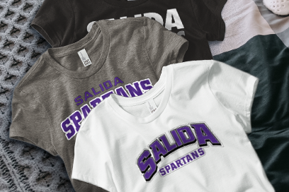 SALIDA HIGH SCHOOL SPARTANS Tees (Option 1) Banner