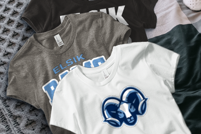 ELSIK HIGH SCHOOL RAMS Tees (Option 1) Banner