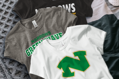 NARROWS HIGH SCHOOL GREEN WAVE Tees (Option 1) Banner