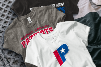 PARKVIEW ARTS-SCIENCE MAGNET H S PATRIOTS Tees (Option 1) Banner