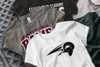 CANYON STATE ACADEMY RAMS Tees (Option 1) Banner