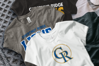 CHESTNUT RIDGE HIGH SCHOOL LIONS Tees (Option 1) Banner