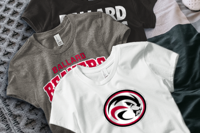 BALLARD HIGH SCHOOL BEAVERS Tees (Option 1) Banner