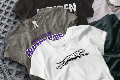 MINDEN HIGH SCHOOL WHIPPETS Tees (Option 1) Banner