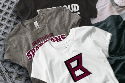 BERTHOUD HIGH SCHOOL SPARTANS Tees (Option 1) Banner