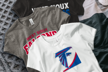 WEST SIOUX COMMUNITY HIGH SCHOOL FALCONS Tees (Option 1) Banner