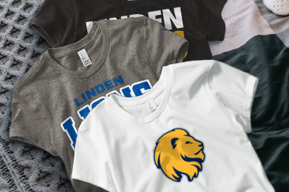 LINDEN HIGH SCHOOL LIONS Tees (Option 1) Banner