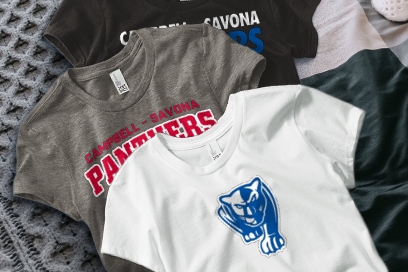 CAMPBELL-SAVONA HIGH SCHOOL PANTHERS Tees (Option 1) Banner