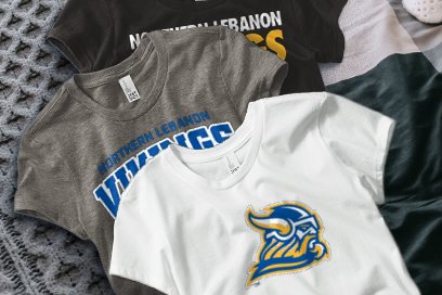 NORTHERN LEBANON VIKINGS official sideline store Tees (Option 1) Banner