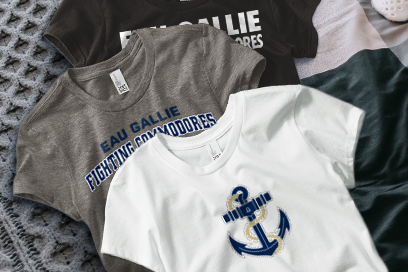 EAU GALLIE HIGH SCHOOL FIGHTIN COMMODORES Tees (Option 1) Banner