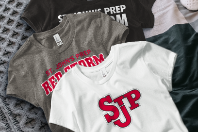 St. John's Prep Red Storm Tees (Option 1) Banner