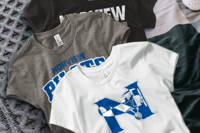 NORVIEW HIGH SCHOOL PILOTS Tees (Option 1) Banner