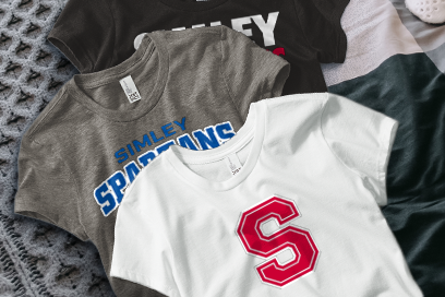 SIMLEY HIGH SCHOOL SPARTANS Tees (Option 1) Banner