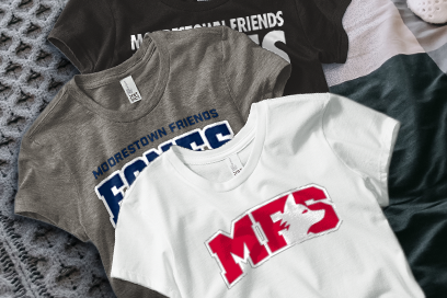 MOORESTOWN FRIENDS SCHOOL FOXES Tees (Option 1) Banner