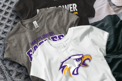 MAYFLOWER SENIOR HIGH SCHOOL EAGLES Tees (Option 1) Banner