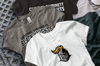 CENTRAL GWINNETT HIGH SCHOOL BLACK KNIGHTS Tees (Option 1) Banner