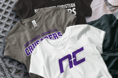 NORTHWEST CHRISTIAN HIGH SCHOOL CRUSADERS Tees (Option 1) Banner