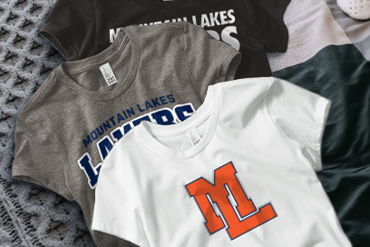 MOUNTAIN LAKES HIGH SCHOOL LAKERS Tees (Option 1) Banner
