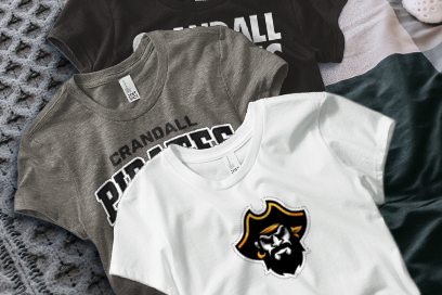 CRANDALL HIGH SCHOOL PIRATES Tees (Option 1) Banner