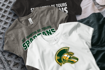 St. Martin of Tours Spartans Tees (Option 1) Banner