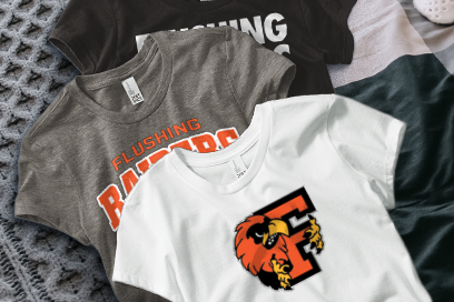 FLUSHING HIGH SCHOOL RAIDERS Tees (Option 1) Banner
