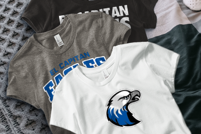 EL CAPITAN HIGH SCHOOL EAGLES Tees (Option 1) Banner