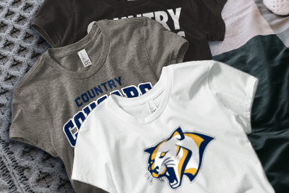 COUNTRY CHRISTIAN SCHOOL COUGARS Tees (Option 1) Banner
