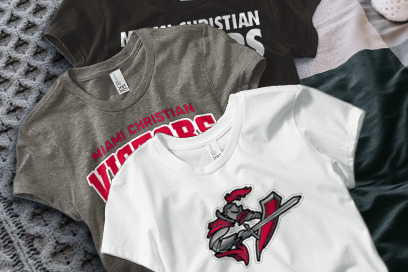 MIAMI CHRISTIAN HIGH SCHOOL VICTORS Tees (Option 1) Banner