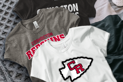 COSHOCTON HIGH SCHOOL REDSKINS Tees (Option 1) Banner