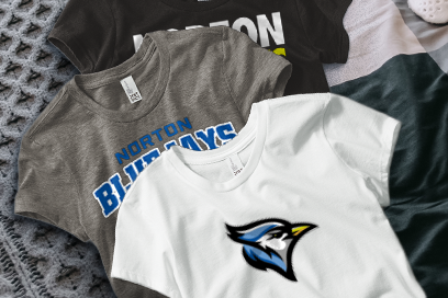 NORTON COMMUNITY HIGH SCHOOL BLUEJAYS Tees (Option 1) Banner