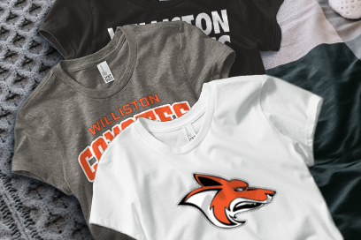 WILLISTON HIGH SCHOOL COYOTES Tees (Option 1) Banner