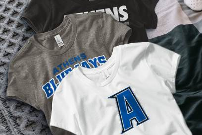 ATHENS HIGH SCHOOL BLUEJAYS Tees (Option 1) Banner