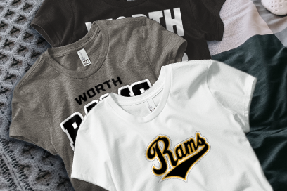 Worth Rams Tees (Option 1) Banner