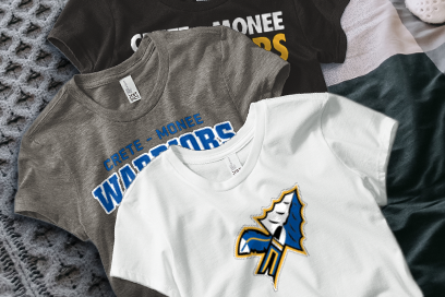 CRETE-MONEE HIGH SCHOOL WARRIORS Tees (Option 1) Banner
