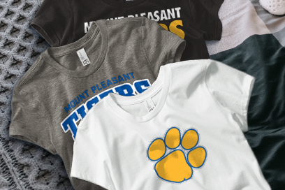 MOUNT PLEASANT HIGH SCHOOL TIGERS Tees (Option 1) Banner