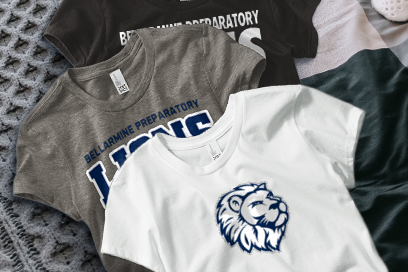 BELLARMINE PREPARATORY SCHOOL LIONS Tees (Option 1) Banner