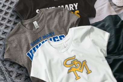 ST. MARY HIGH SCHOOL VIKINGS Tees (Option 1) Banner