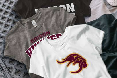 EDISON HIGH SCHOOL VIKINGS Tees (Option 1) Banner