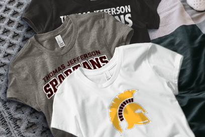 THOMAS JEFFERSON HIGH SCHOOL SPARTANS Tees (Option 1) Banner