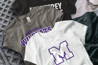 MONTEREY HIGH SCHOOL WILDCATS Tees (Option 1) Banner
